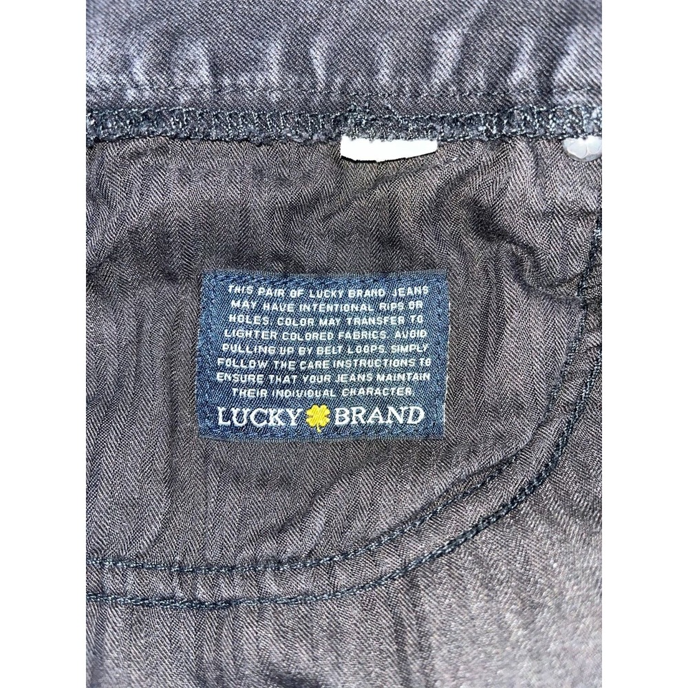 Lucky Brand Jeans Women's Black 14/32 5-Pockets Denim Zip Fly Medium Wash - Picture 9 of 11
